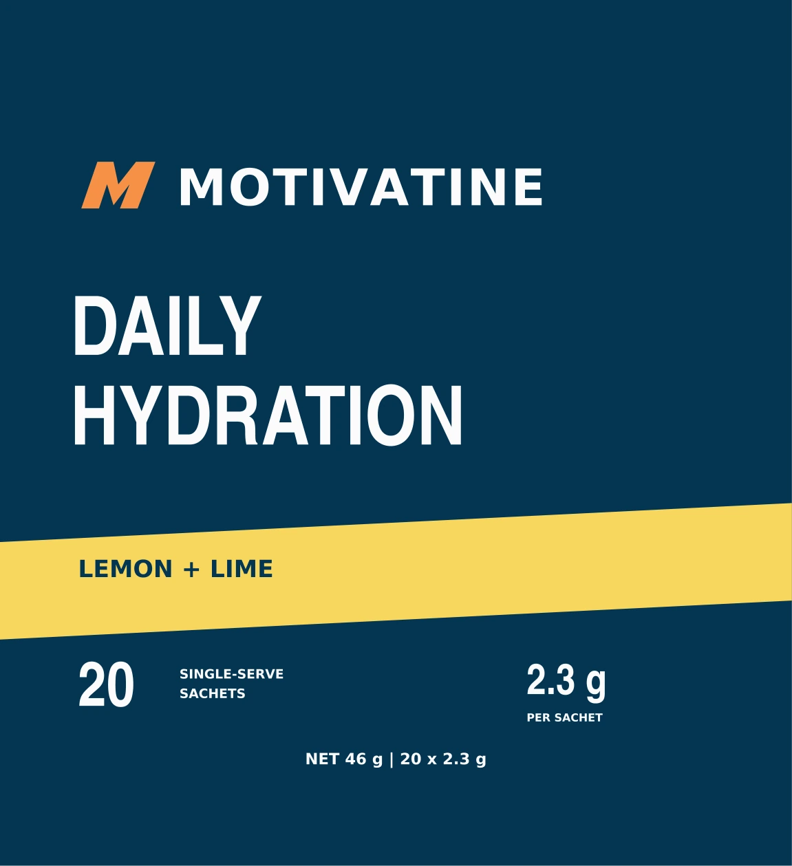 Daily Hydration Lemon-Lime proposed outer pouch front artwork